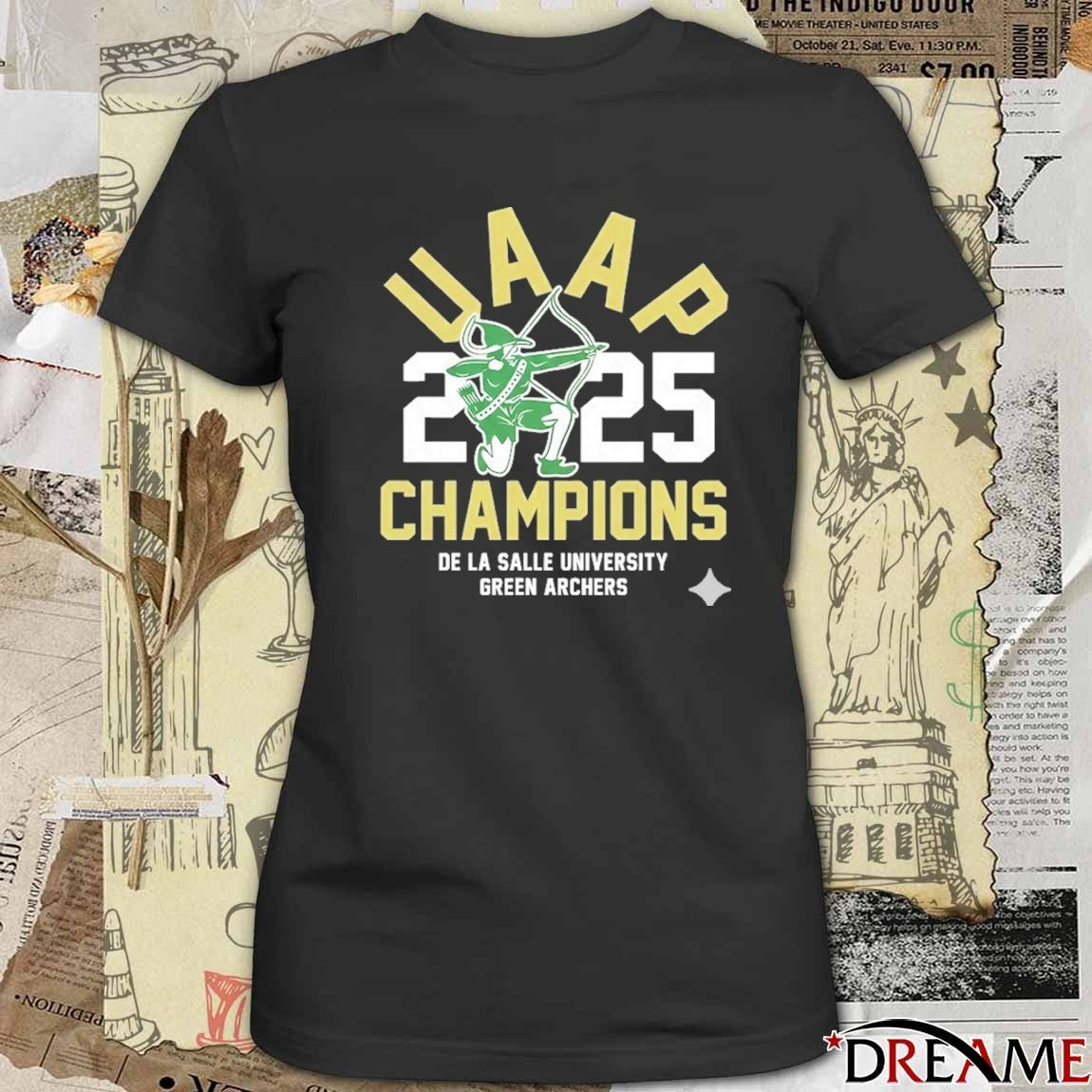 UAAP 2025 Champions De La Salle University Green Archers t-shirt