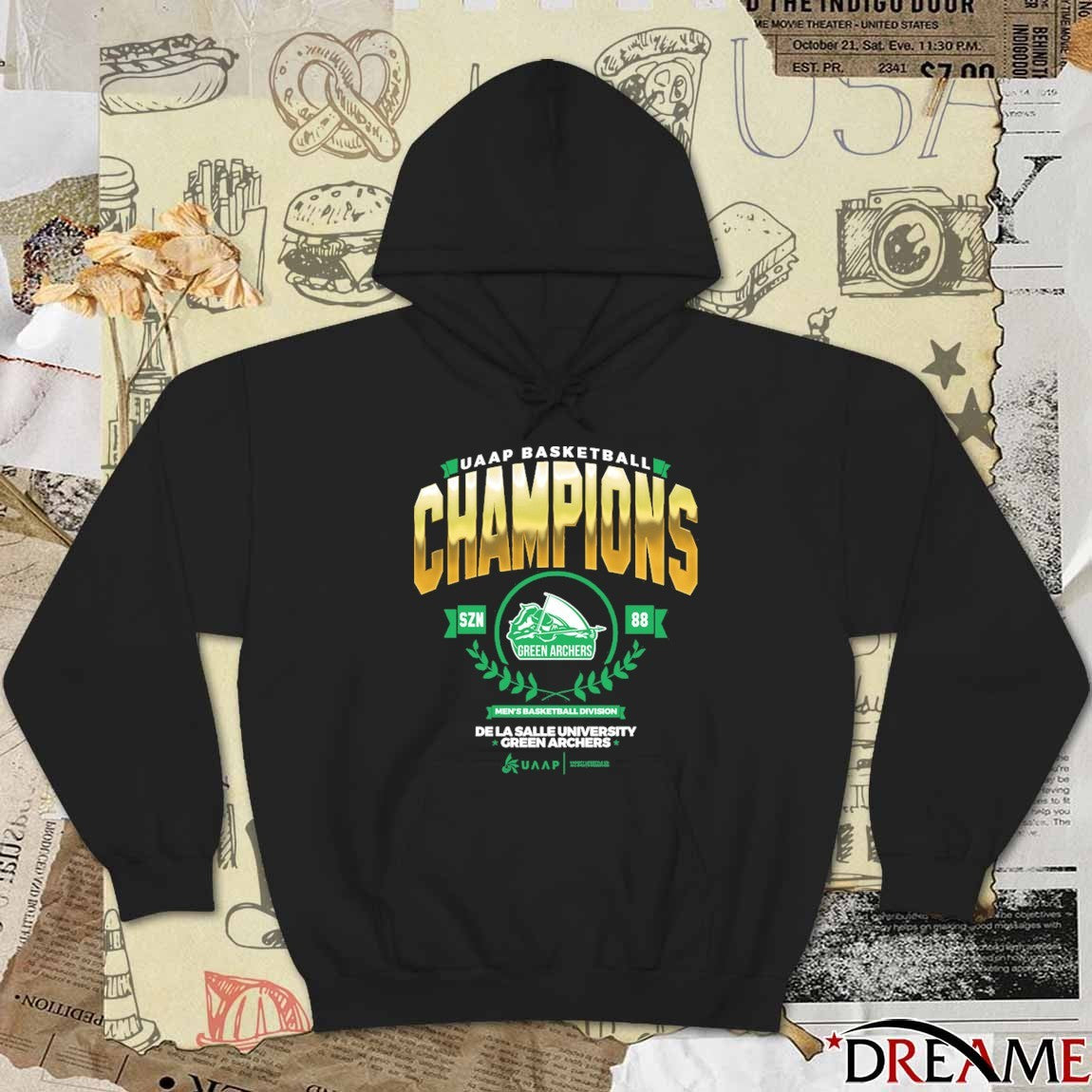 UAAP Basketball Champions De La Salle University Green Archers t-shirt