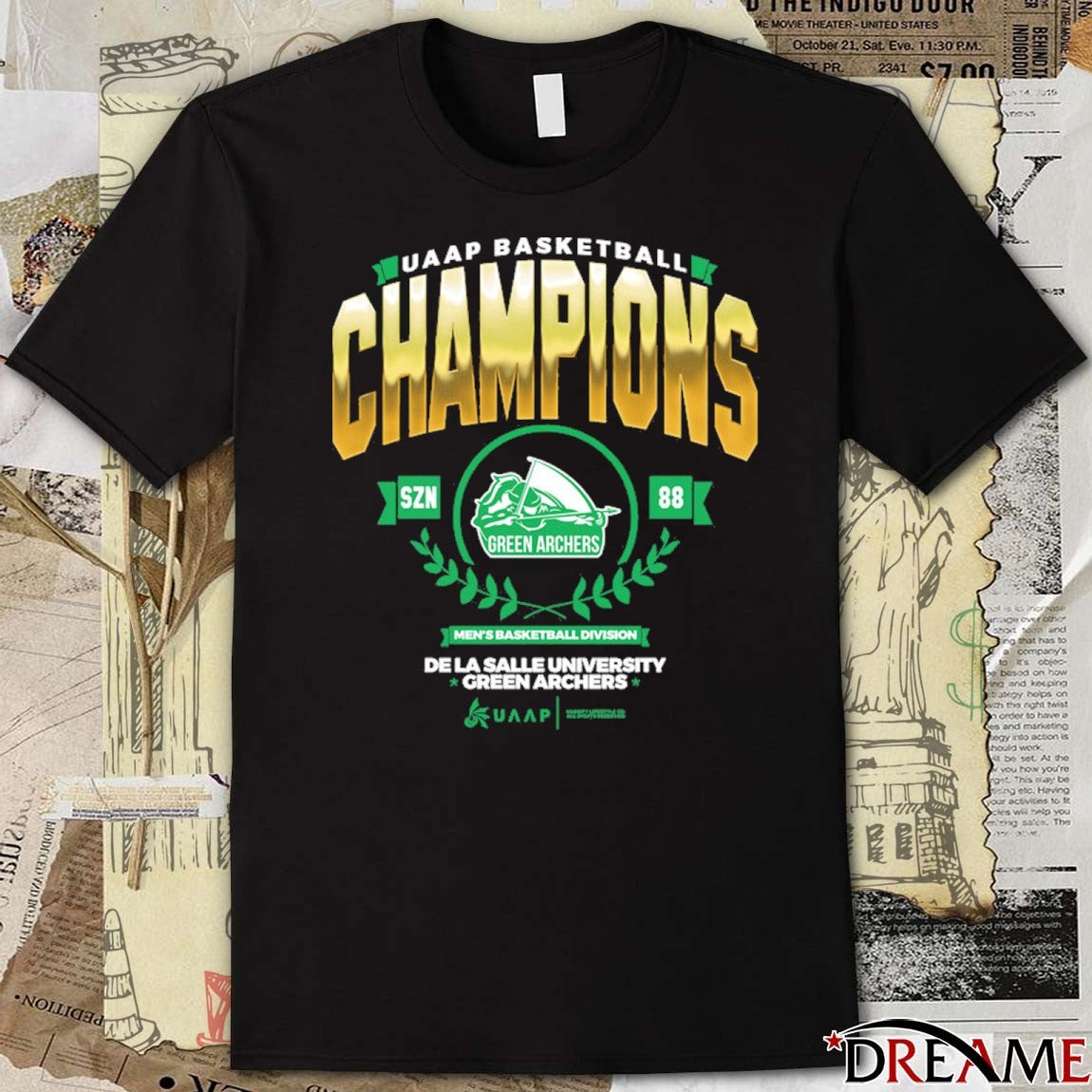 UAAP Basketball Champions De La Salle University Green Archers t-shirt