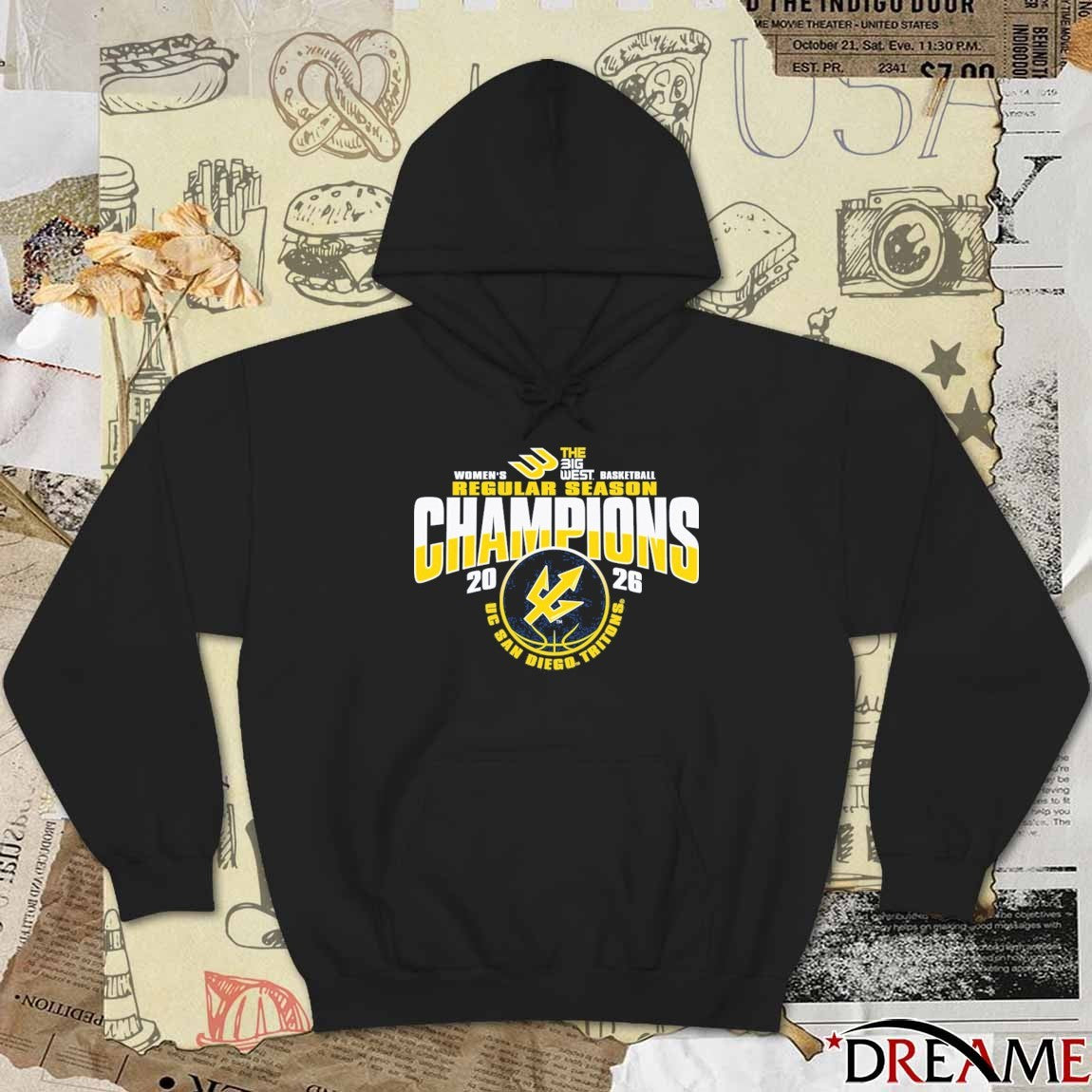 UC San Diego Tritons Women’s Basketball Regular Season Champions The Big West 2026 t-shirt