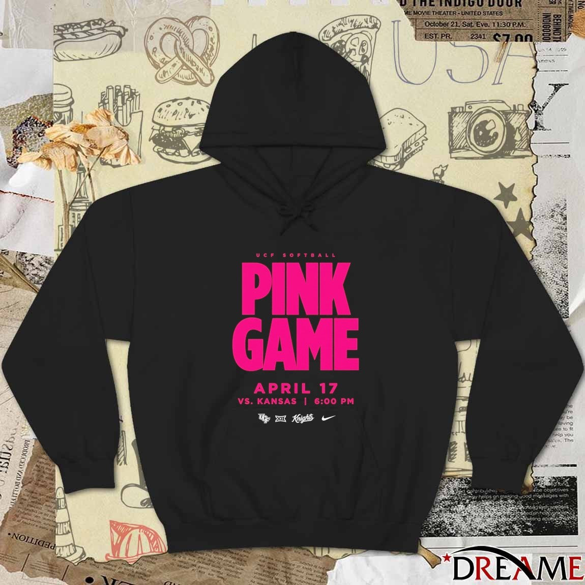 UCF Softball Pink Game April 17 Vs Kansas 2026 t-shirt