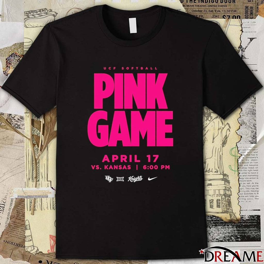 UCF Softball Pink Game April 17 Vs Kansas 2026 t-shirt