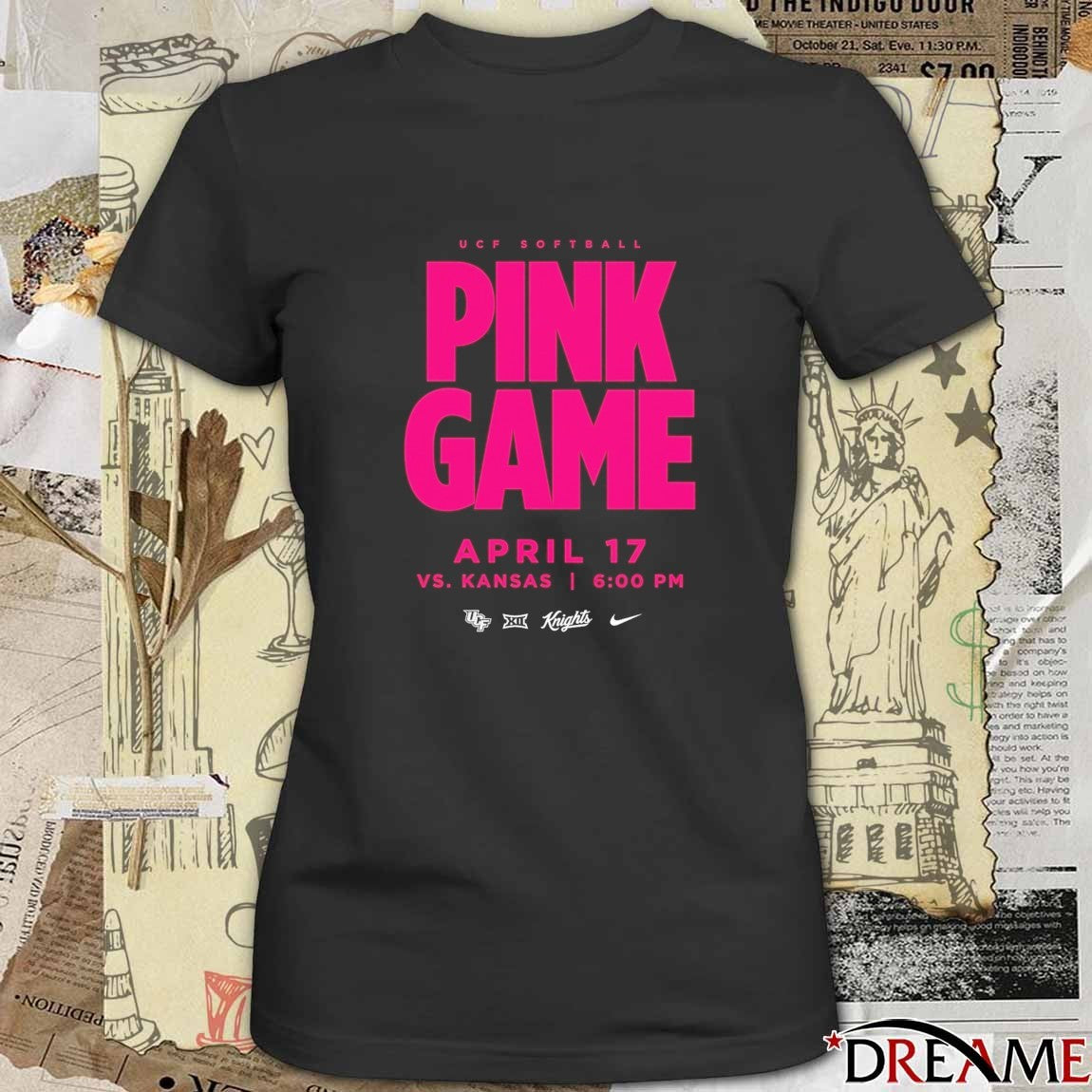 UCF Softball Pink Game April 17 Vs Kansas 2026 t-shirt