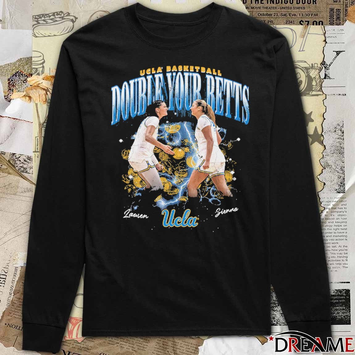 UCLA Bruins Basketball Lauren Betts And Sienna Betts Double your Betts t-shirt