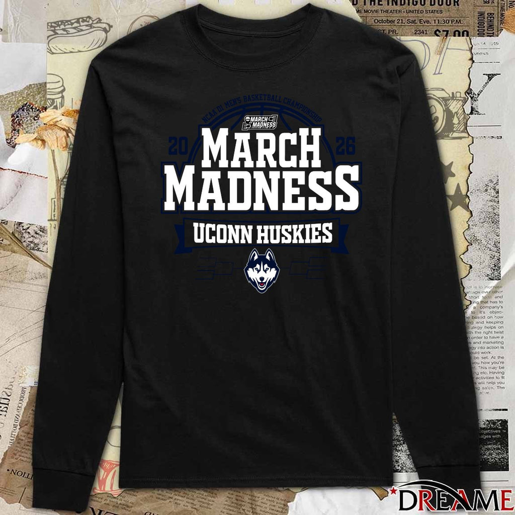 UConn Huskies 2026 NCAA DI Men’s Basketball Championship March Madness t-shirt