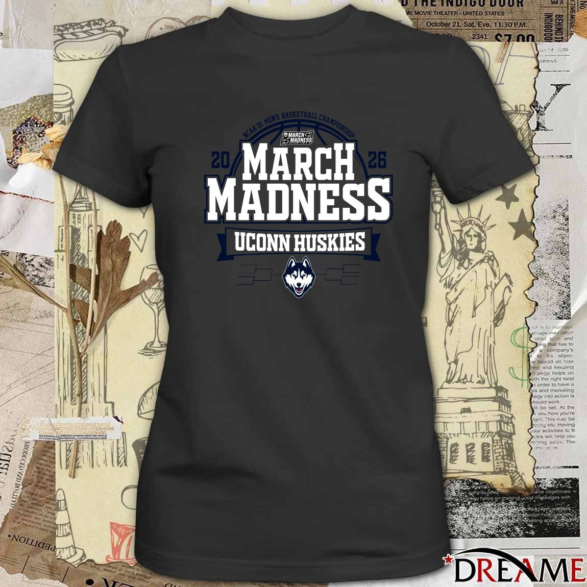 UConn Huskies 2026 NCAA DI Men’s Basketball Championship March Madness t-shirt