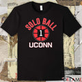 UConn Huskies Basketball Solo Ball Name Number Ball 1 t-shirt