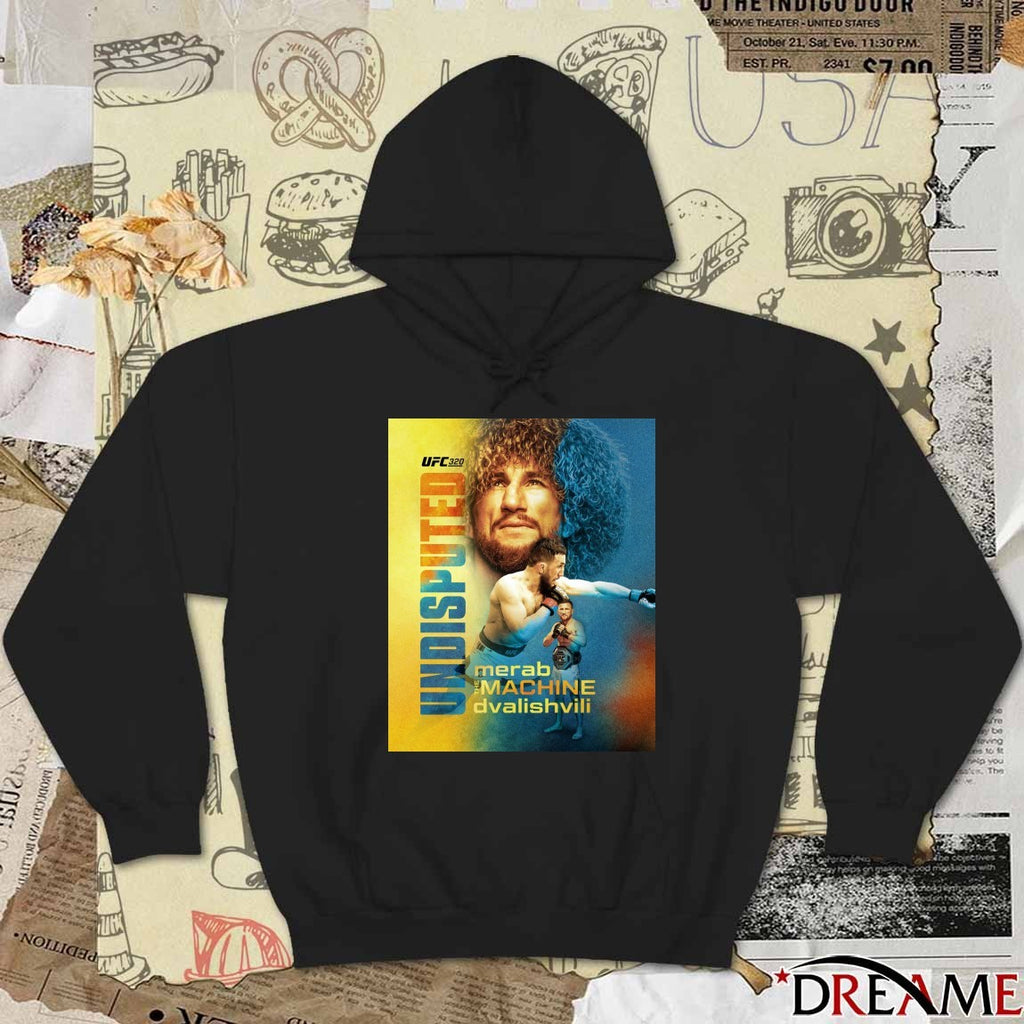 UFC 320 Merab Dvalishvili The Machine UFC Bantamweight Champion Undisputed Poster t-shirt