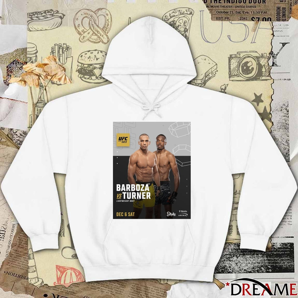 UFC 323 Barboza Vs Turner Lightweight Bout Saturday December 6 2025 Poster t-shirt
