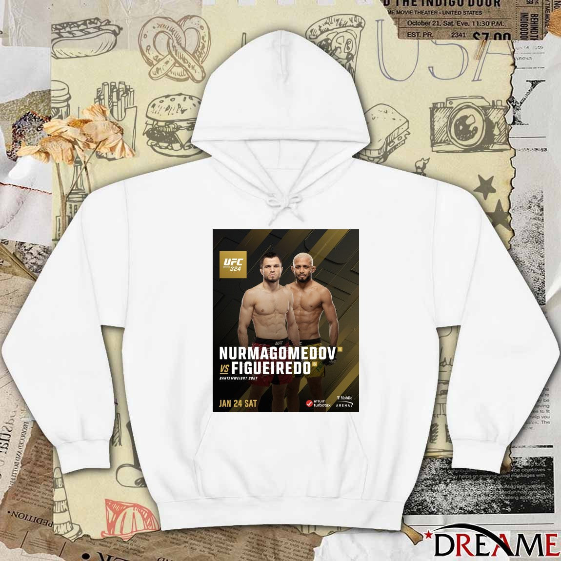 UFC 324 Umar Nurmagomedov Vs Deiveson Figueiredo January 24th 2026 T-Mobile Arena in Las Vegas Poster t-shirt