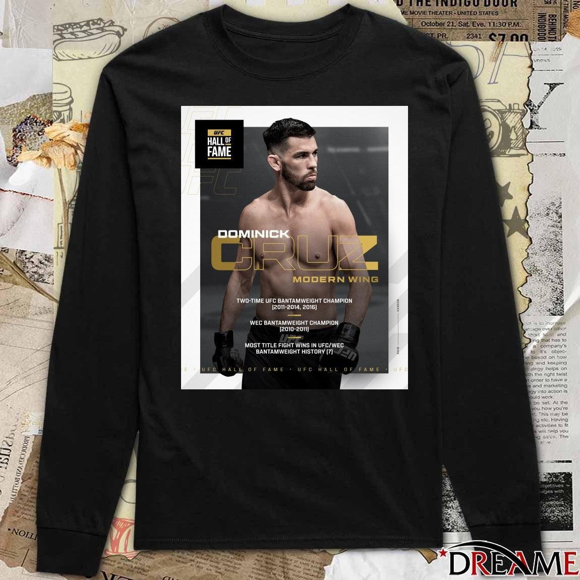 UFC Hall of Fame Legendary Dominick Cruz Modern Wing Poster t-shirt