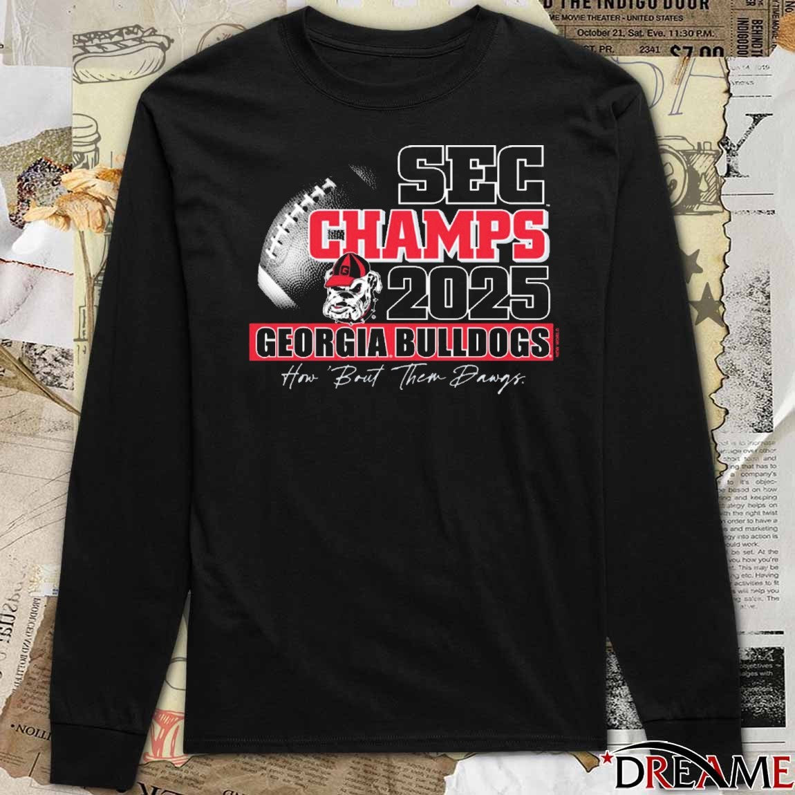 UGA Georgia Bulldogs 2025 SEC Football Champions How ‘Bout Them Dawgs t-shirt