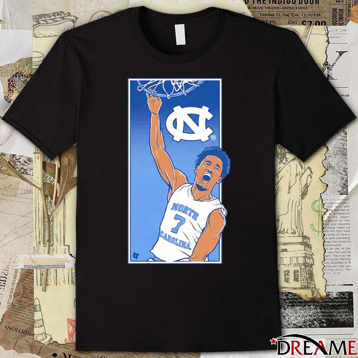 UNC North Carolina Tar Heels Basketball Seth Trimble Signature Slam t-shirt