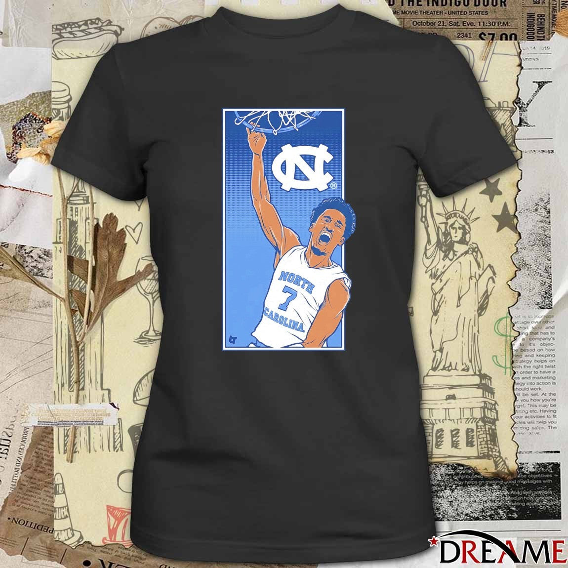UNC North Carolina Tar Heels Basketball Seth Trimble Signature Slam t-shirt