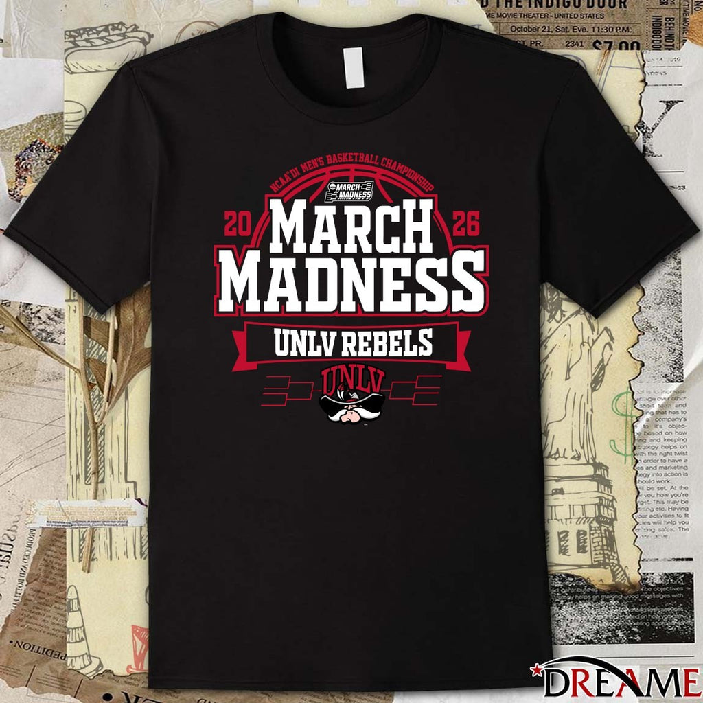 UNLV Rebels 2026 NCAA DI Men’s Basketball Championship March Madness t-shirt