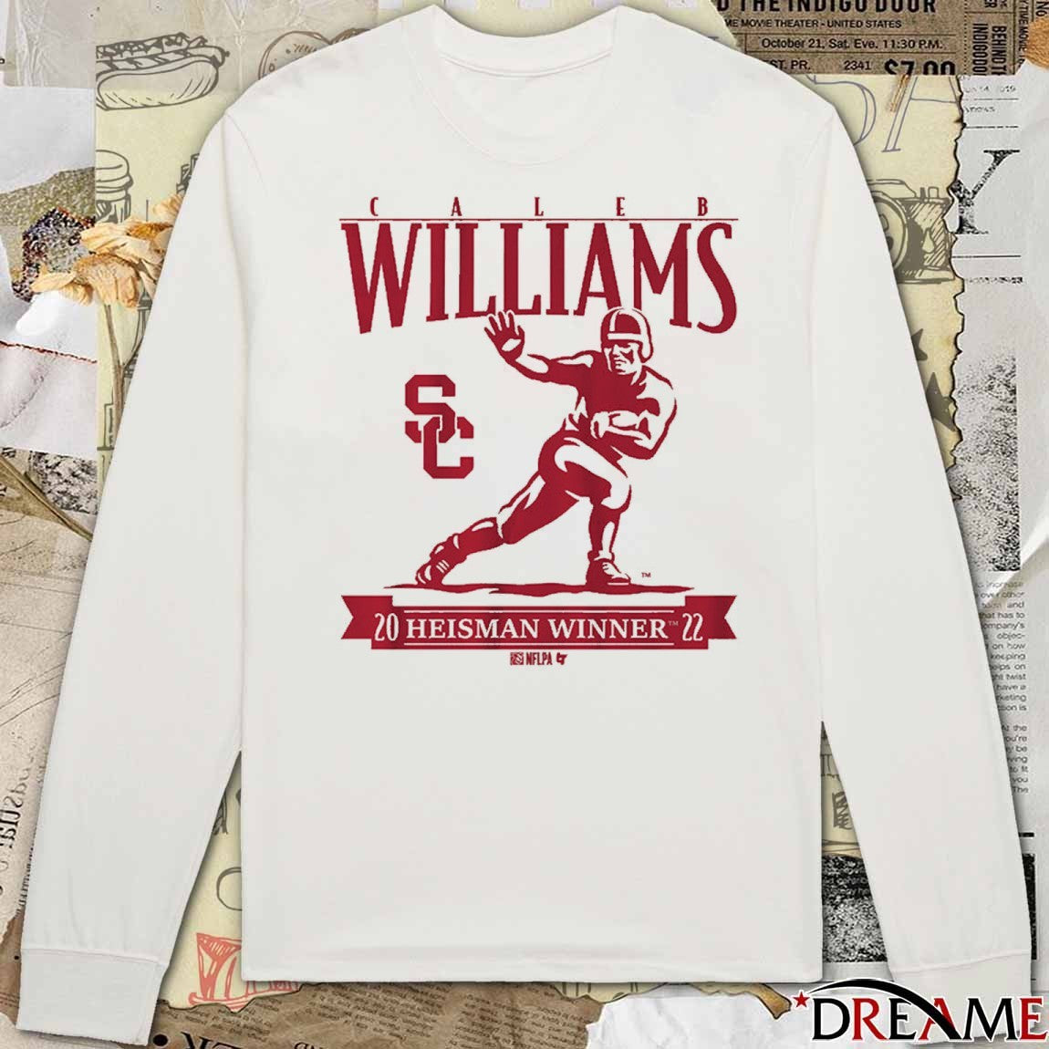 USC Trojans Football Caleb Williams Heisman Winner Trophy t-shirt