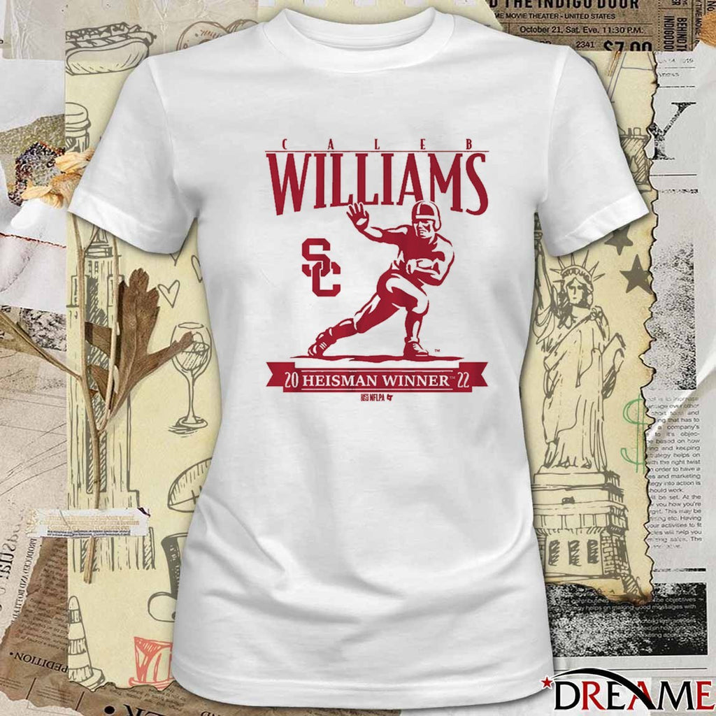USC Trojans Football Caleb Williams Heisman Winner Trophy t-shirt