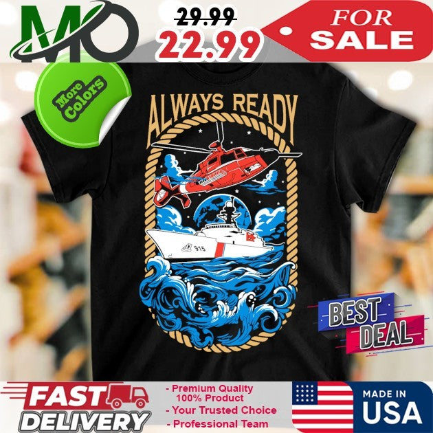 USCG Always Ready Plane and Boat 915 Shirt