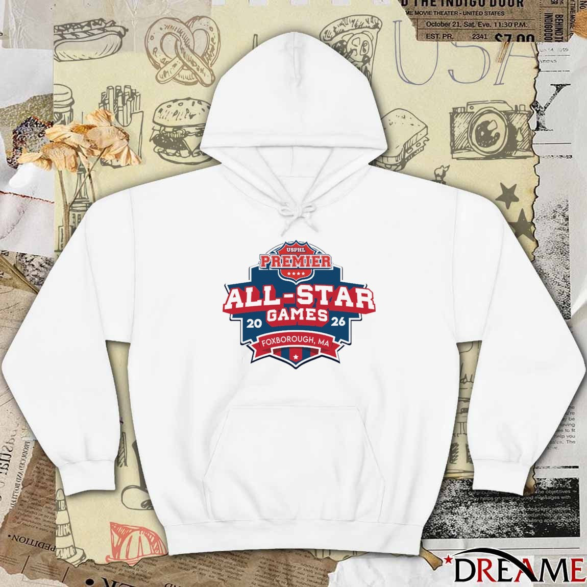 USPHL Premier All-Star Game 2026 Foxborough MA Logo t-shirt
