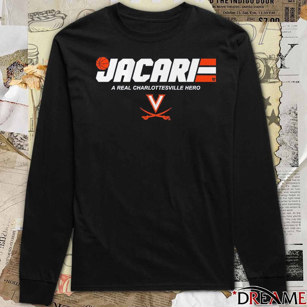 UVA Virginia Cavaliers Basketball Jacari White A Real Charlottesville Hero t-shirt