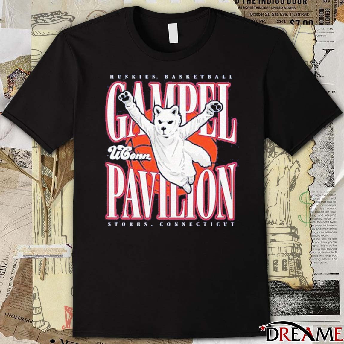 Uconn Huskies Basketball Gampel Pavilion Storrs Connecticut t-shirt