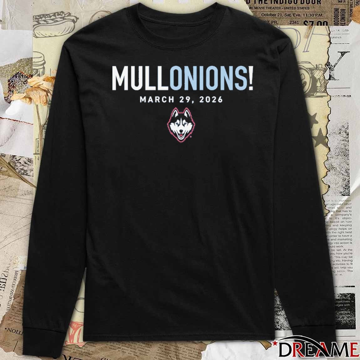 Uconn Huskies NCAA Braylon Mullins Mullonions March 29 2026 t-shirt