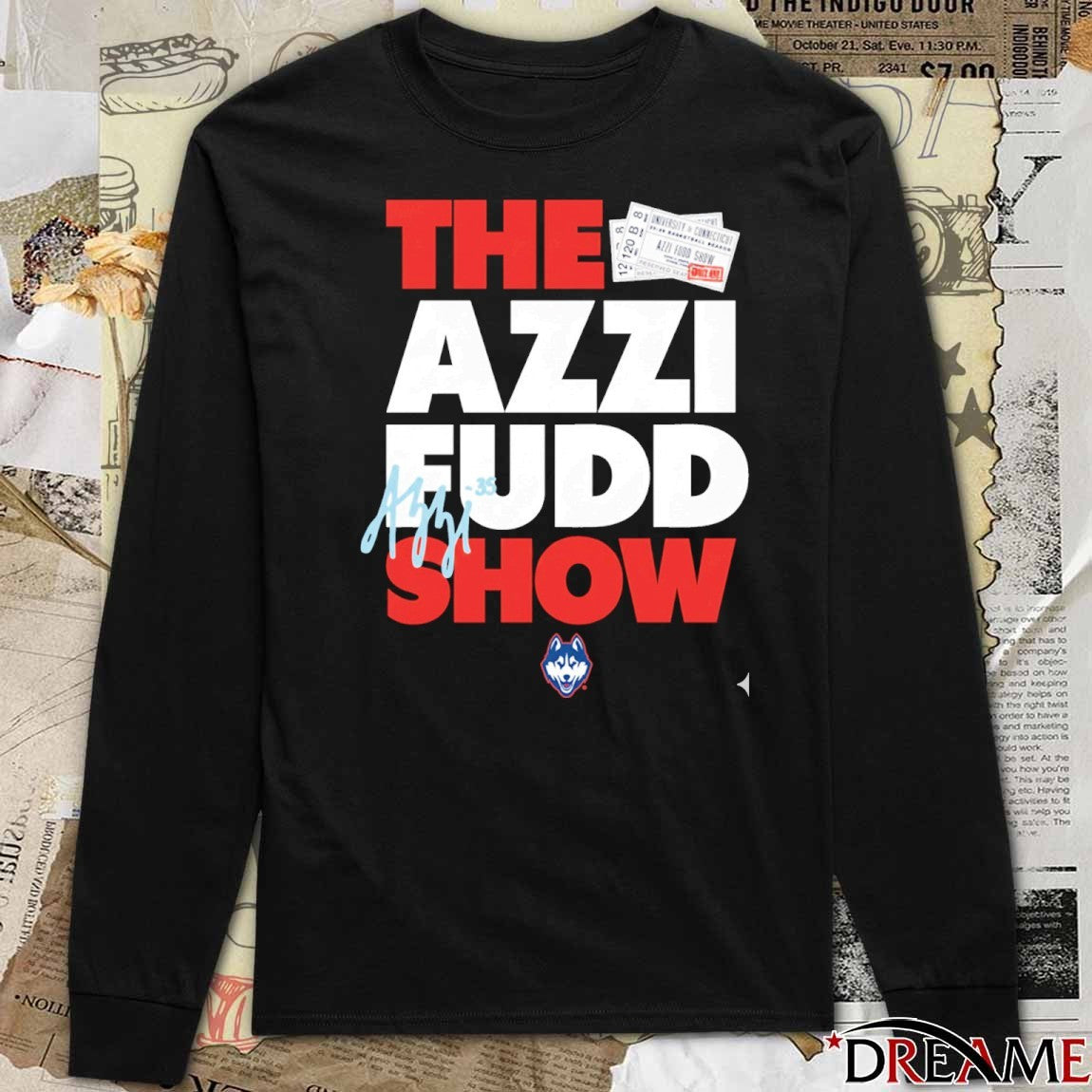 Uconn Huskies The Azzi Fudd Show Signature t-shirt