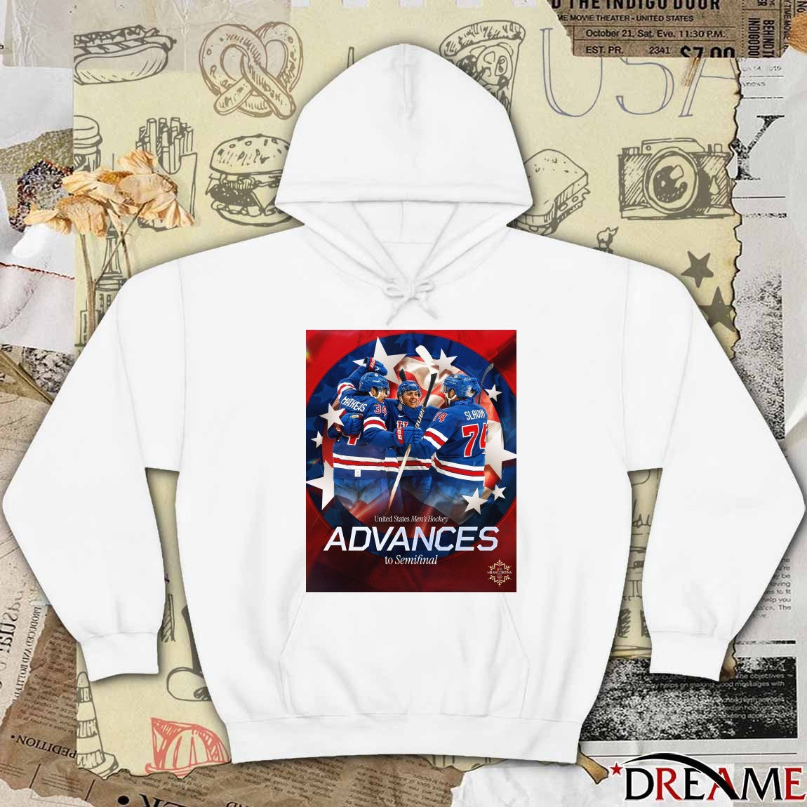 United States Men’s Hockey Advances To Semifinal 2026 Winter Olympics t-shirt