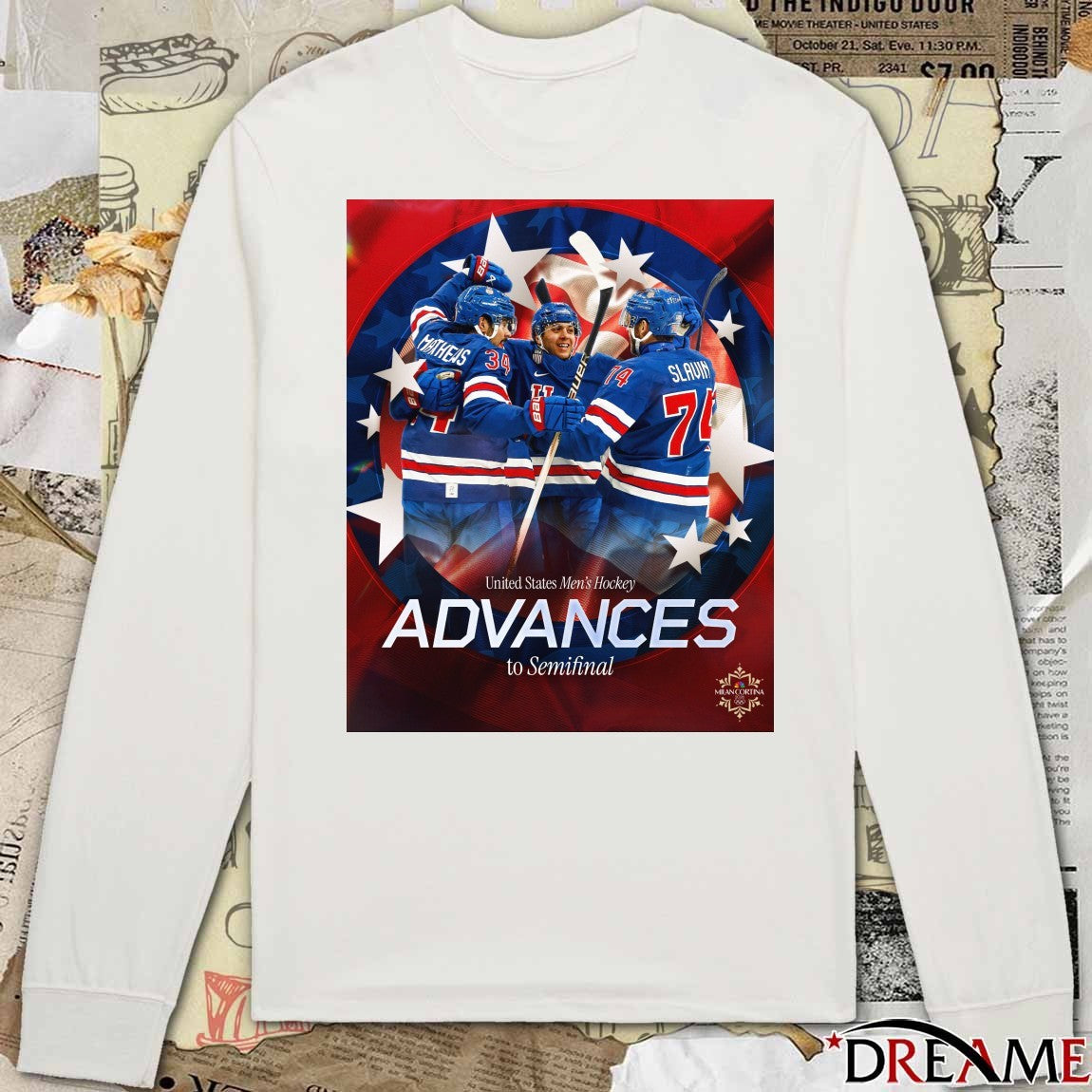 United States Men’s Hockey Advances To Semifinal 2026 Winter Olympics t-shirt