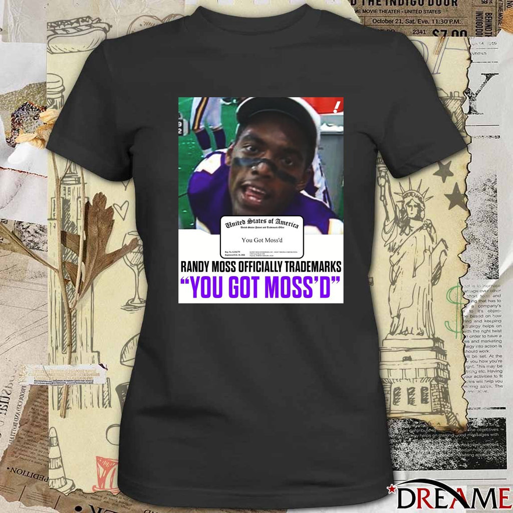 United States Of America Randy Moss Minnesota Vikings Trademarks You Got Moss’d 2026 Poster t-shirt