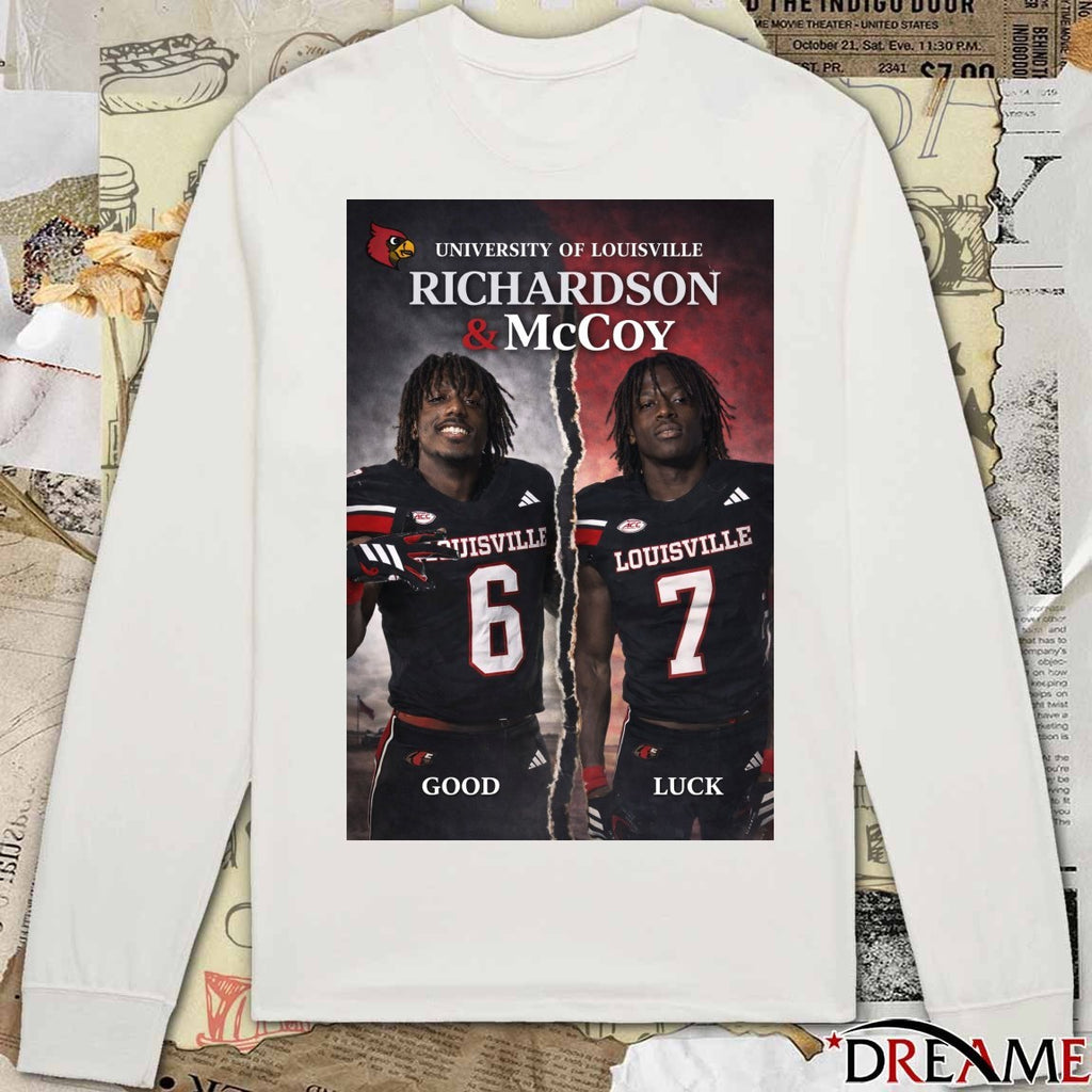 University Of Louisville Richardson And McCoy Good Luck Bang Bang Bang Poster t-shirt