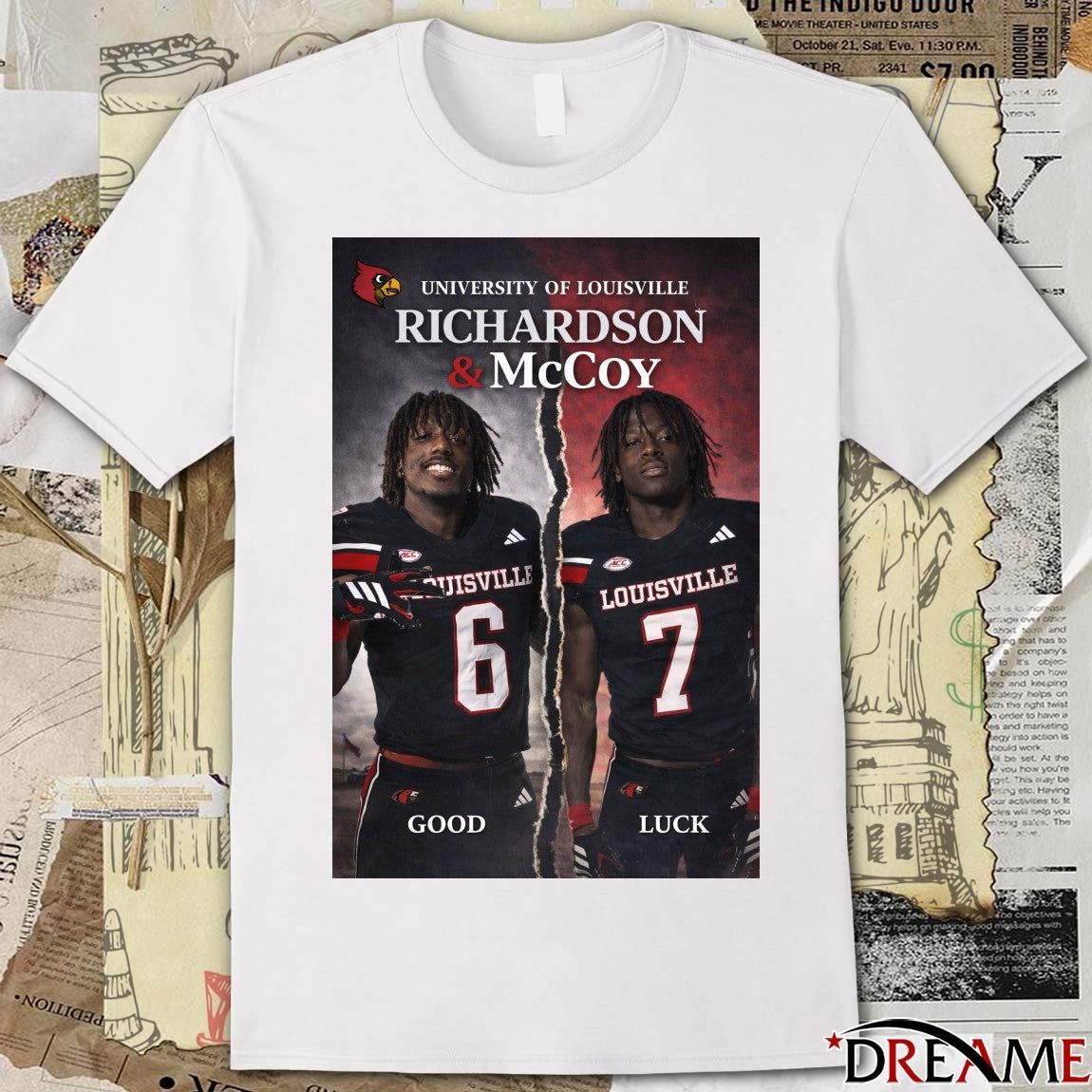 University Of Louisville Richardson And McCoy Good Luck Bang Bang Bang Poster t-shirt