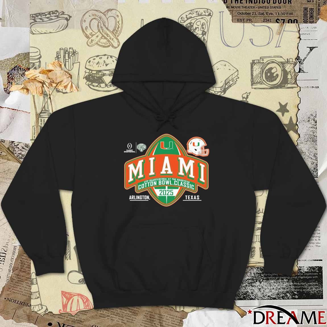 University of Miami Football 2025 CFP Quarterfinals at the Cotton Bowl Bound t-shirt