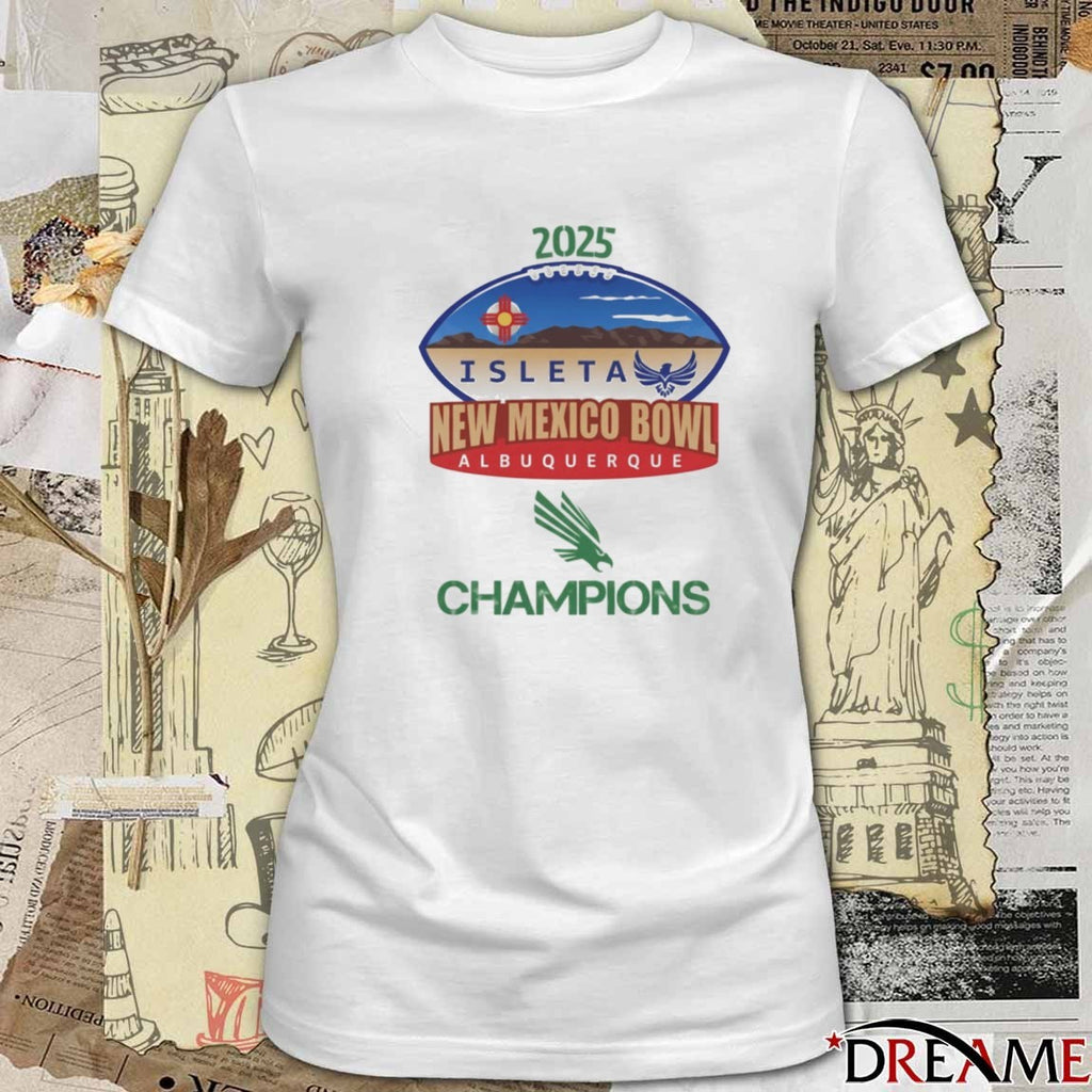 Unt North Texas Mean Green 2025 Isleta New Mexico Bowl Champions t-shirt