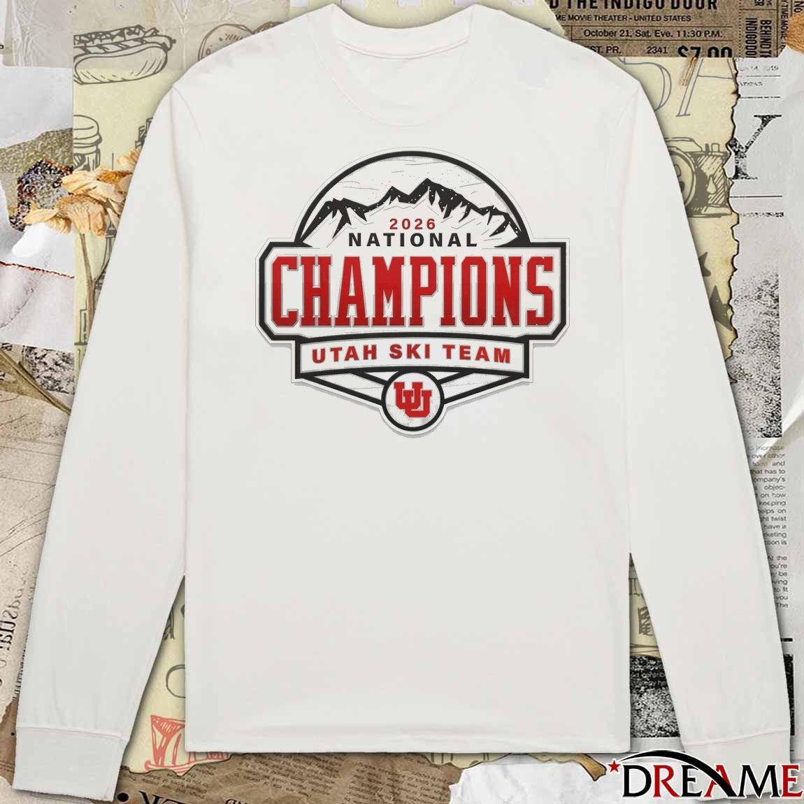 Utah Ski Team 2026 National Champions Logo t-shirt