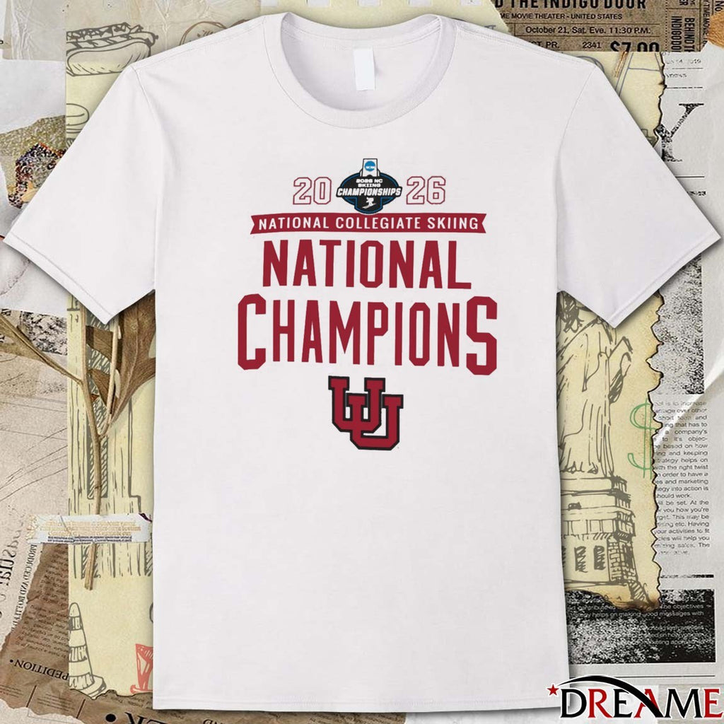 Utah Utes 2026 NCAA National Collegiate Skiing National Champions t-shirt