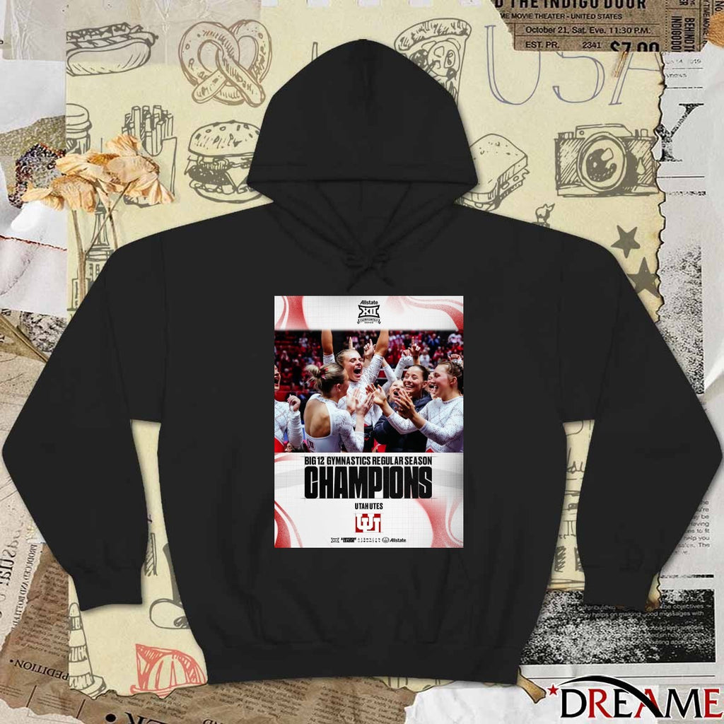 Utah Utes Big 12 Gymnastics Regular Season Champions 2026 Poster t-shirt
