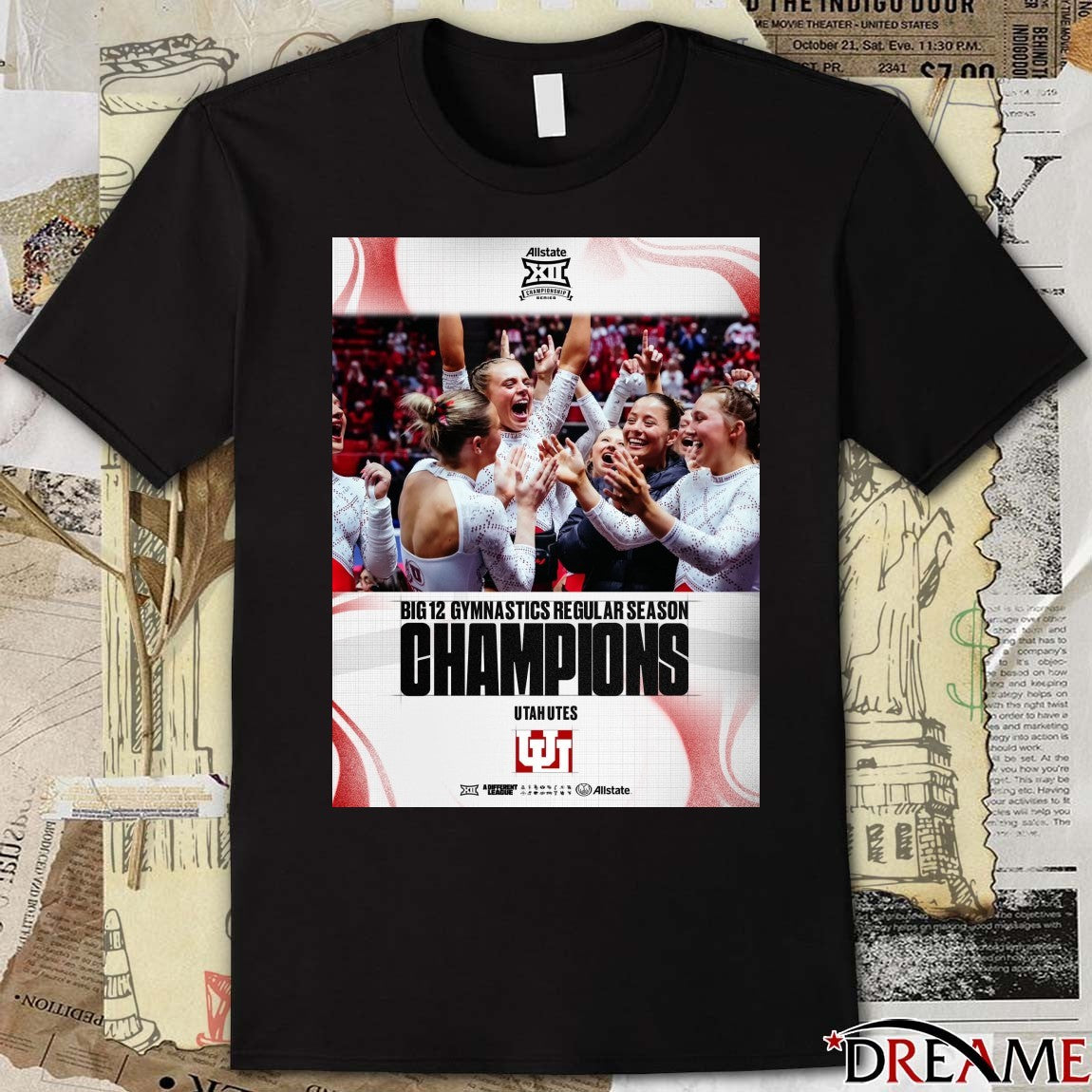 Utah Utes Big 12 Gymnastics Regular Season Champions 2026 Poster t-shirt