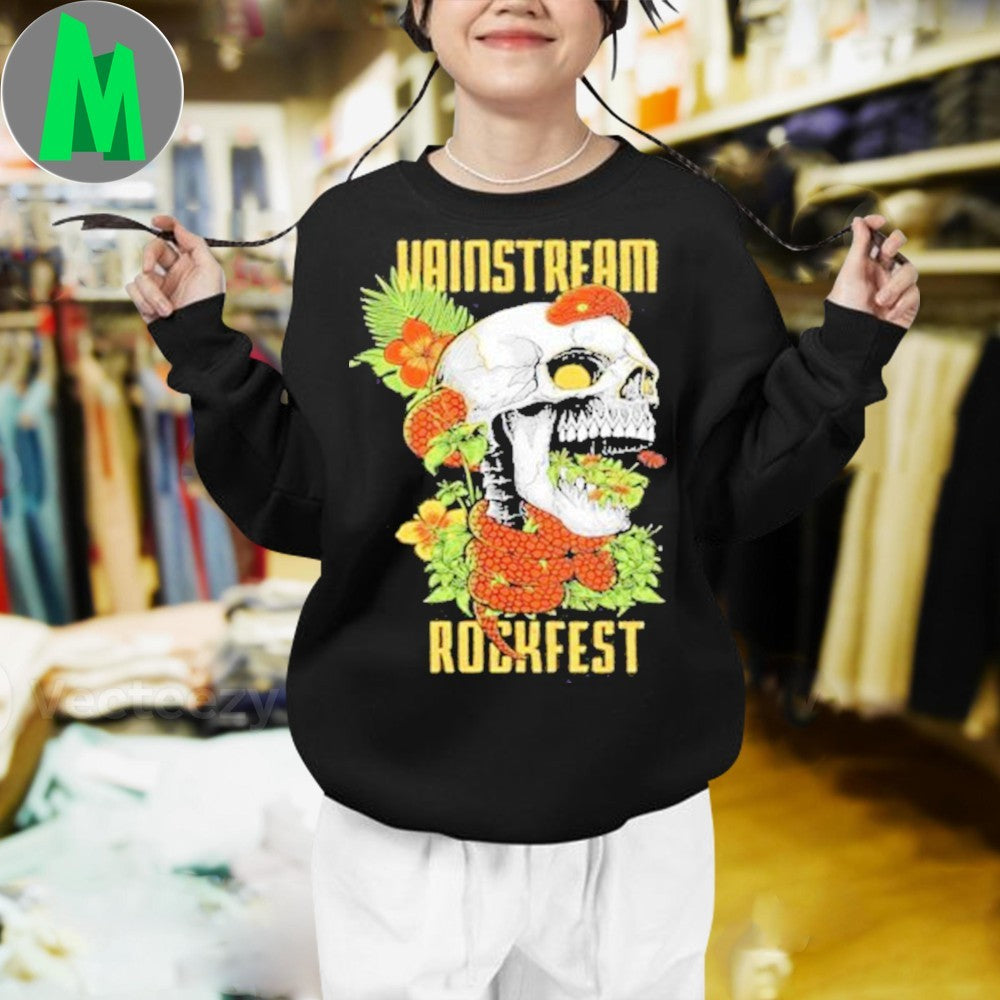 Vainstream Rockfest Tropical Skull Graphic T-Shirt