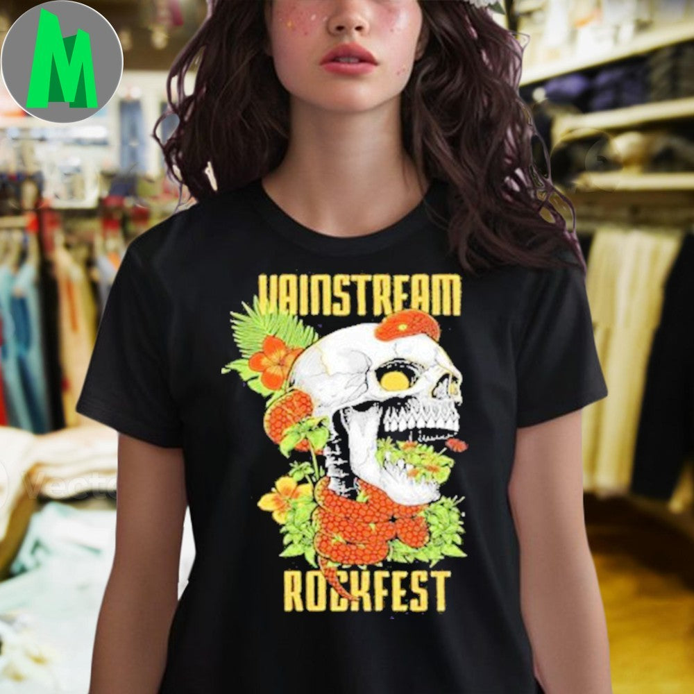 Vainstream Rockfest Tropical Skull Graphic T-Shirt