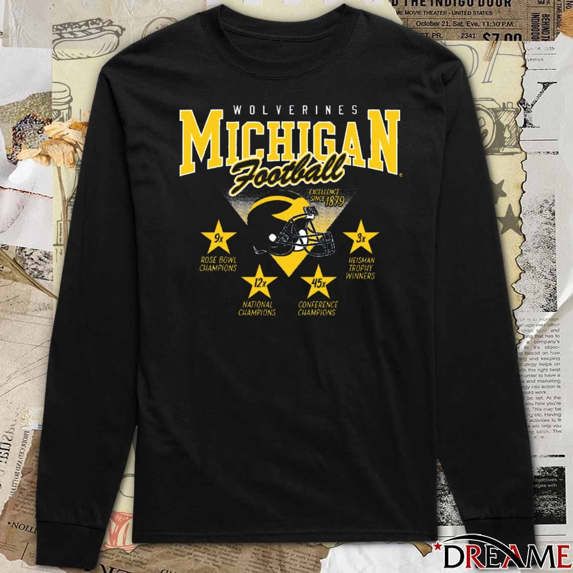 Valiant University of Michigan Football Winning Tradition Vintage t-shirt