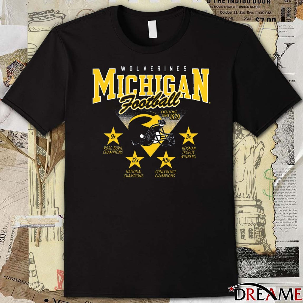 Valiant University of Michigan Football Winning Tradition Vintage t-shirt