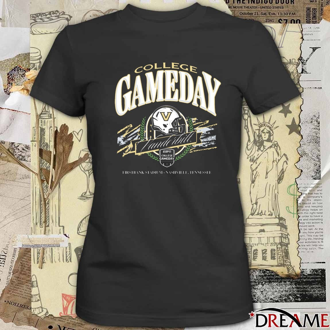 Vanderbilt Commodore 2025 ESPN College Gameday Firstbank Stadium Nashville TN t-shirt