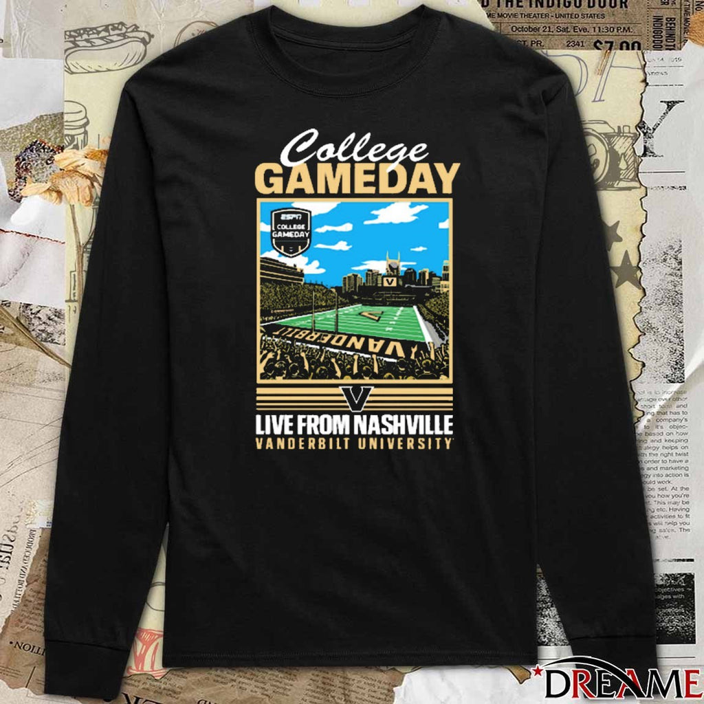 Vanderbilt Commodore ESPN College Gameday Live From Nashville Vanderbilt University t-shirt