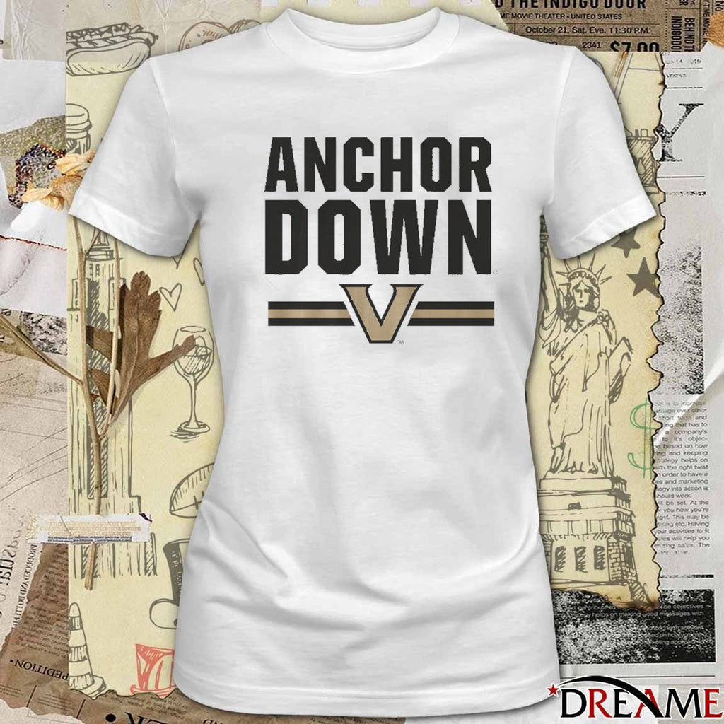 Vanderbilt Commodores Anchor Down NCAA Football 2025 t-shirt
