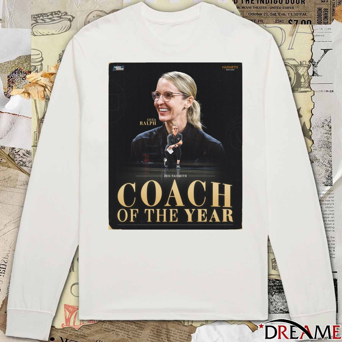 Vanderbilt Commodores Shea Ralph 2026 Naismith Coach of the Year Poster t-shirt