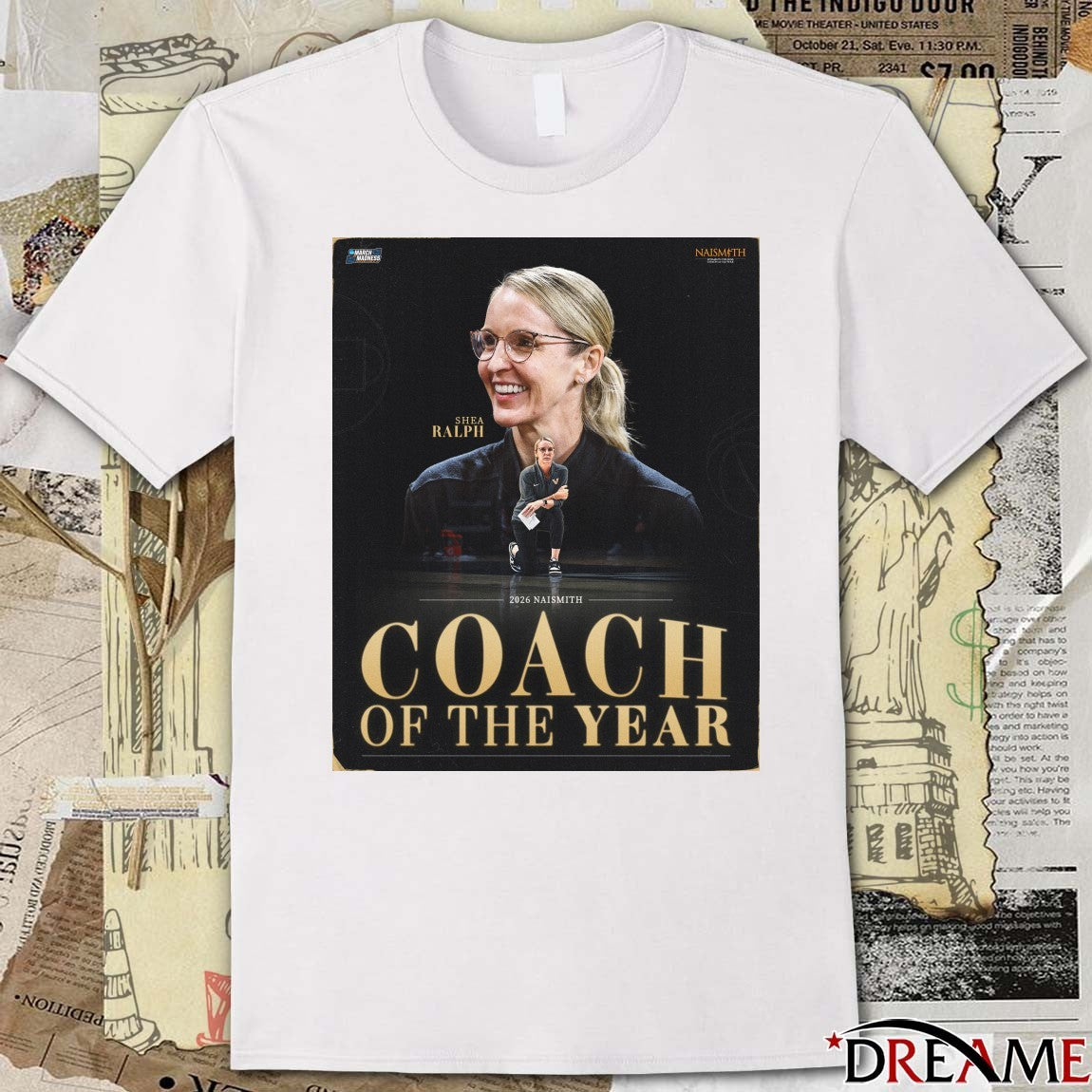 Vanderbilt Commodores Shea Ralph 2026 Naismith Coach of the Year Poster t-shirt