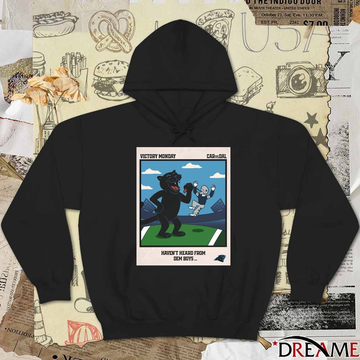 Victory Monday Carolina Panthers Vs Dallas Cowboys Haven’t Heard From Dem Boys Poster shirt