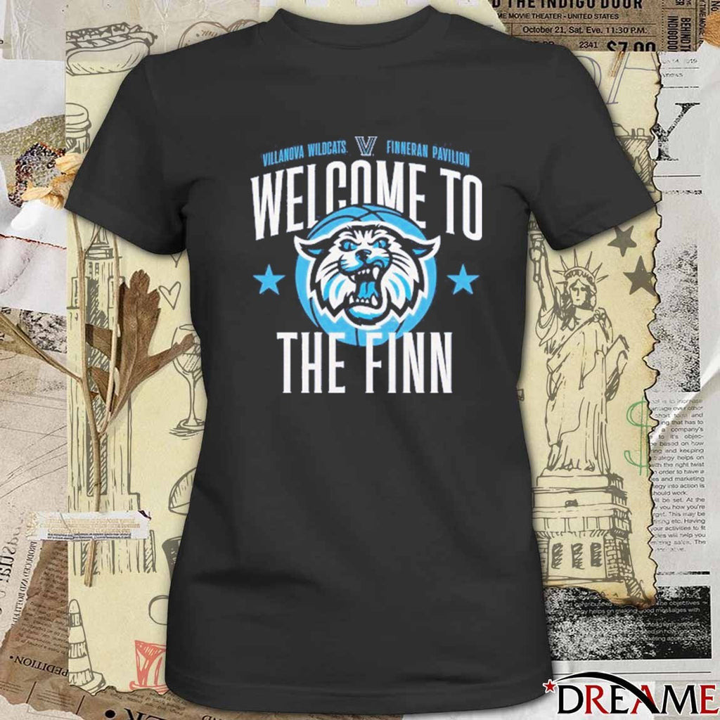Villanova Wildcats Finneran Pavilion Welcome To The Fin t-shirt