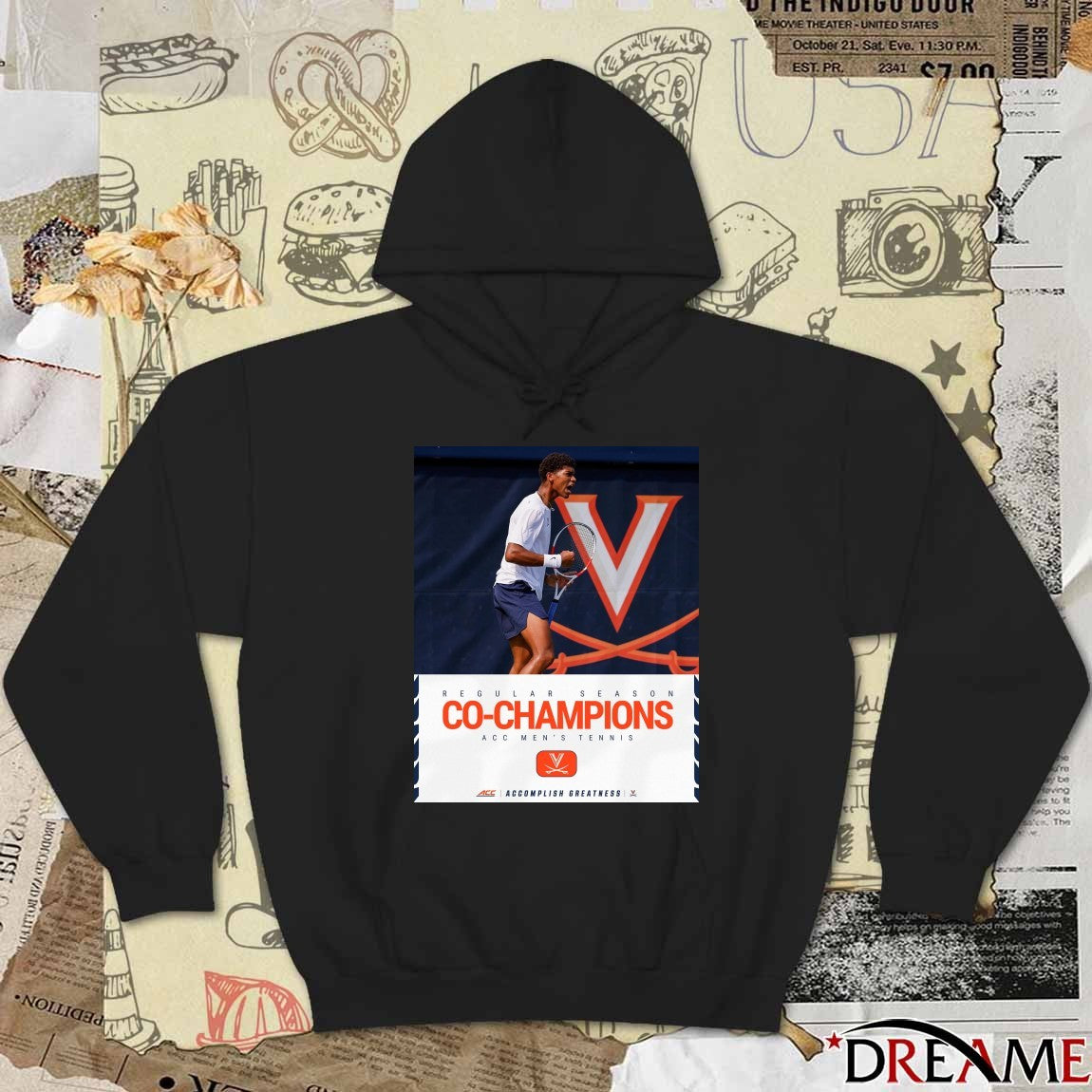 Virginia Men’s Tennis 2026 ACC Regular Season Co-Champions Poster t-shirt